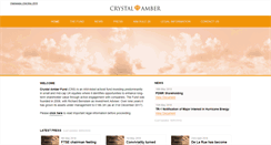 Desktop Screenshot of crystalamber.com